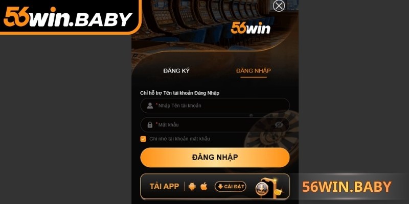 3 bước thao tác đăng nhập 56Win đơn giản